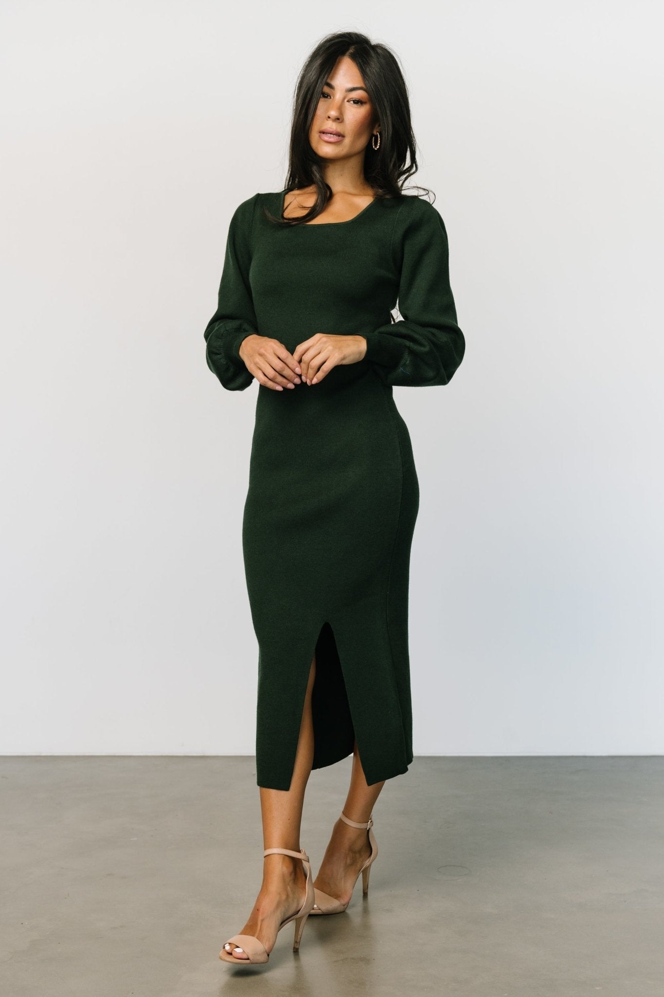 Kori Sweater Dress | Emerald