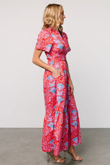Vera Maxi Dress | Red Multi Print