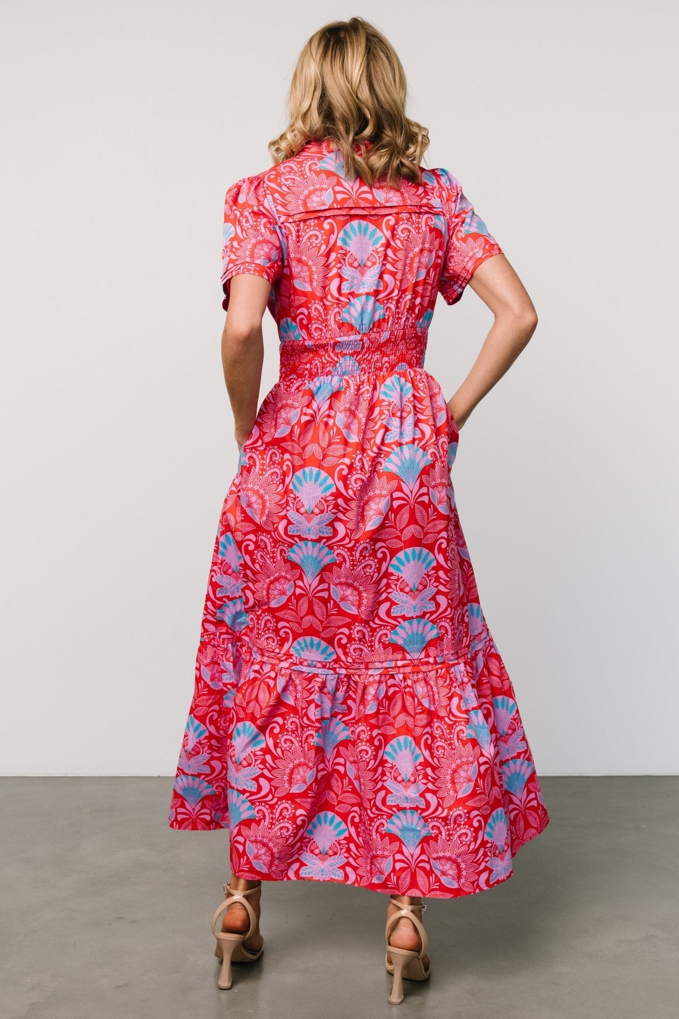 Vera Maxi Dress | Red Multi Print