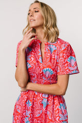 Vera Maxi Dress | Red Multi Print