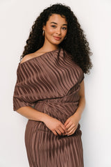 Winslow Pleated Midi Dress | Mink